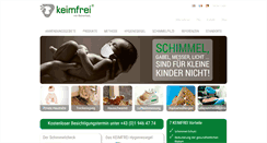 Desktop Screenshot of keimfrei.com