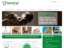 Tablet Screenshot of keimfrei.com